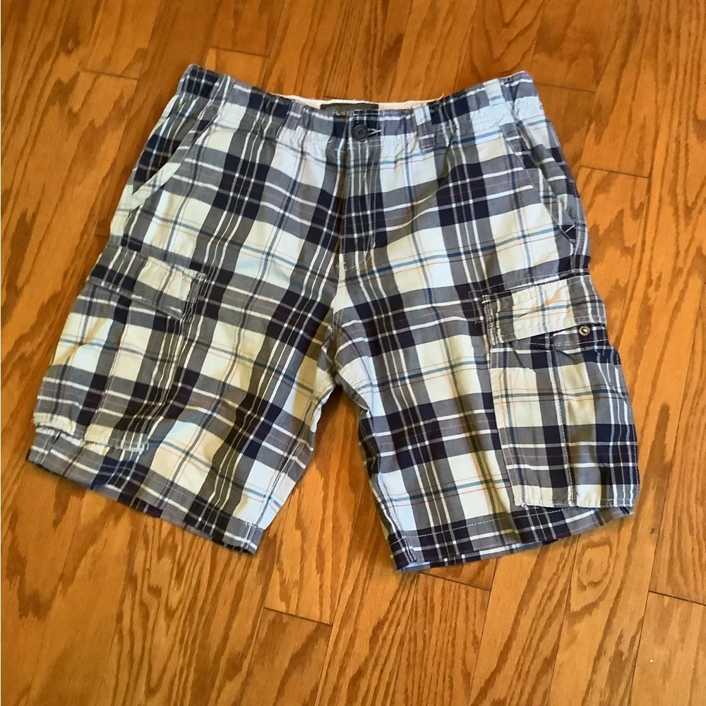 Griffith Plaid Cargo Shorts